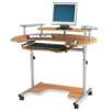 RS To�Go Height-Adjustable Computer Desk, 36 4/5"H x 43 3/10"W x 30 7/10"D, Light Cherry