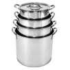 Heuck 4 Piece Stainless Steel Stock Pot Set