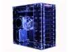 Sunbeam AC-9B-HUVB Blue Clear Acrylic ATX Mid Tower Computer Case